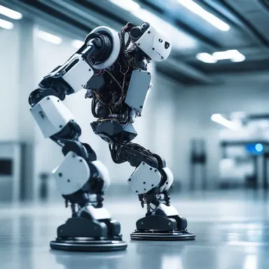 In the futuristic world, robots moved with precision using advanced cam stroke mechanisms for enhanced performance.