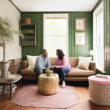 The couple found a cozy intermediate spot between their homes where they could meet for romantic dates.