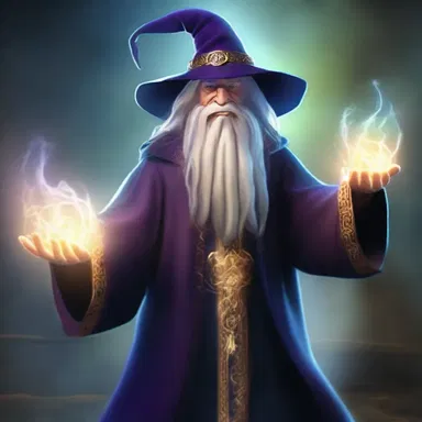 The wizard's powers were at an intermediate level, allowing him to perform some advanced spells but not yet mastering the most powerful magic.