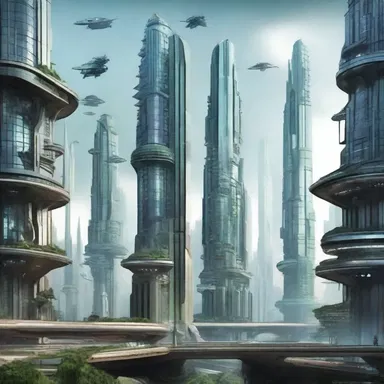 The science fiction novel described a futuristic city built on a reclaimed lowland.