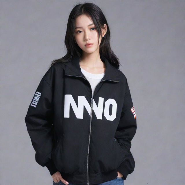 Cool anime character wearing a jacket with the word 'ino' on it