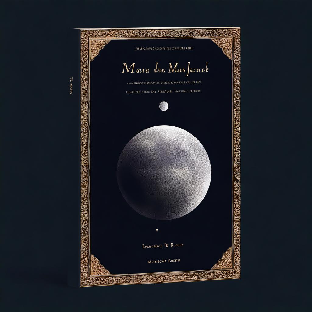 A high-quality digital art image portraying a book cover with a dark colour palette