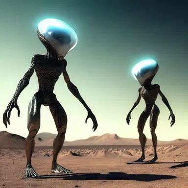 In a distant future, alien beings roamed the planet wearing high-tech versions of the burnoose, blending seamlessly with their surroundings.