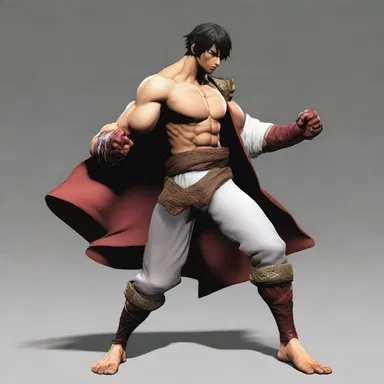 The protagonist's flaccid limbs prevented him from performing powerful attacks during the fight.