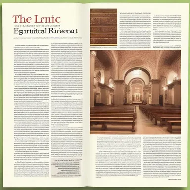 The religious organization bought a column inch of ad space in the magazine to announce their upcoming spiritual retreat.