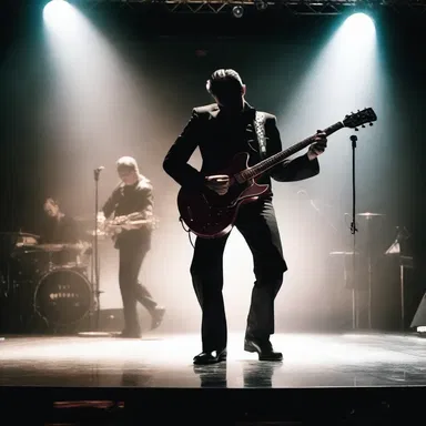 The tapper glided across the empty stage, their metal taps echoing with an eerie rhythm, sending shivers down the audience's spines.