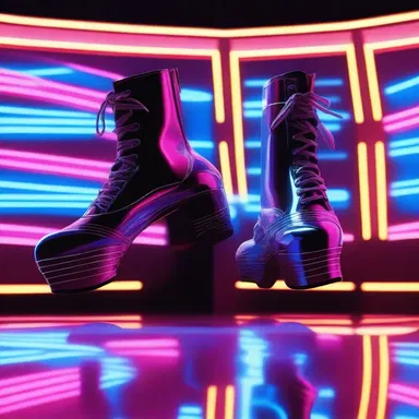 In the futuristic world of the movie, the tapper wore high-tech shoes equipped with advanced metal taps that emitted neon lights as they tapped out mesmerizing rhythms.