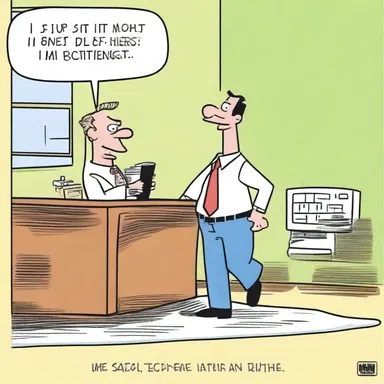 In the comic strip, the tapper is constantly tapping their foot in impatience.