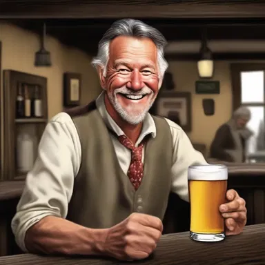 In the novel, the tapper in the old tavern always had a friendly smile and a cold beer ready for the weary travelers.