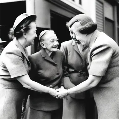 During World War II, the closely knit community came together to support each other and overcome adversity.