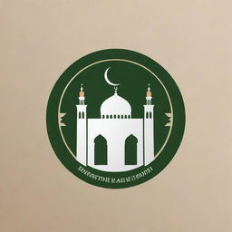 Design a logo for a pilgrimage agency called 'Berkah Cahaya Madinah'. Feature icons of the Ka'bah and Masjid Nabawi as central elements in a tasteful and respectful manner.