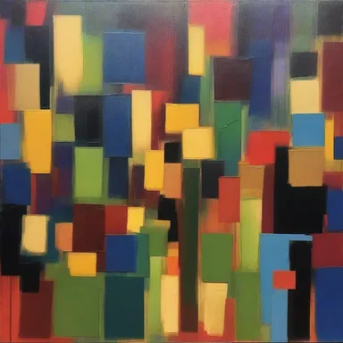 The artist used the transpose of a matrix in their abstract painting to create a sense of symmetry and balance.