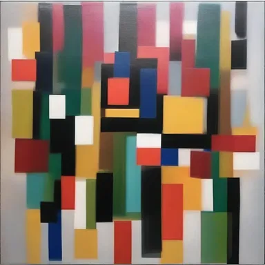 The artist used the transpose of a matrix in their abstract painting to create a sense of symmetry and balance.