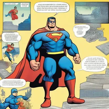 In the comic book, the superhero has the ability to transpose objects with a touch.