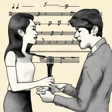 The musicians played their favorite love song, but the singer requested to transpose it to a lower key to match their voice.