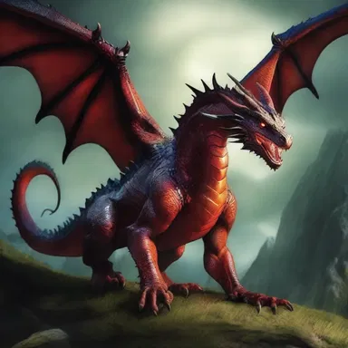 In the fantasy novel, the protagonist used a magical spell to transpose his physical appearance with that of a dragon.
