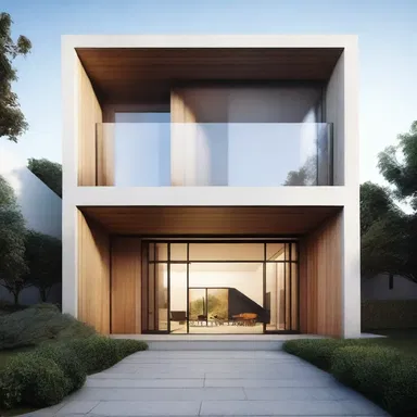 The architect decided to transpose the entrance of the building to the other side for a more symmetrical design.