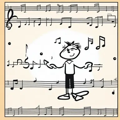 The artist decided to transpose the musical notes into another key to match the tone of the comic strip.