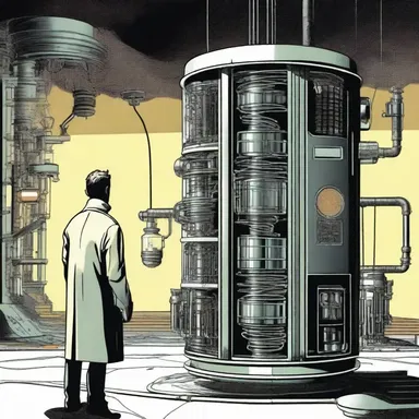 In the science fiction novel, the protagonist discovers a device that can generate a definite quantity of antimatter.