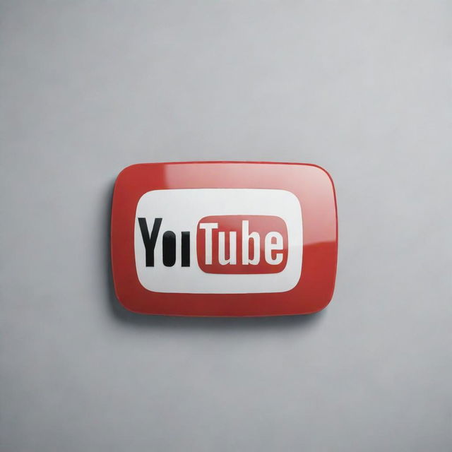 3D illustration of an animated Youtube logo on a social media profile background labelled 'Moiz Gaming'