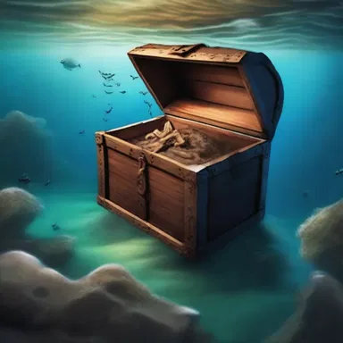 The protagonist stumbled upon a hidden treasure chest while exploring an ancient shipwreck, which became the focal point of the gripping mystery novel.