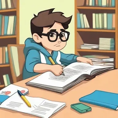 Despite his mischievous nature, the disciplined student always made time for his studies and never skipped watching his favorite cartoons.