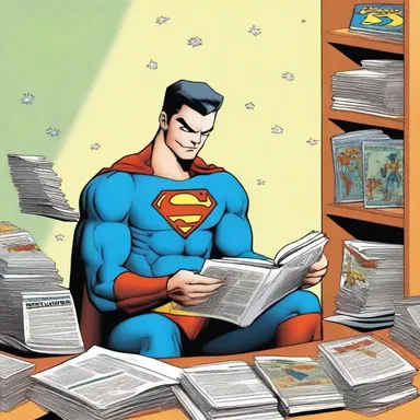 Though he followed a disciplined workout routine, he still found time to indulge in reading his favorite superhero comics.