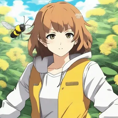 In the anime series, the protagonist has the ability to communicate with bees and uses them to gather information.