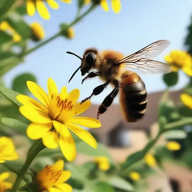 As the protagonist walked through the quaint village, he could hear the buzz of bees filling the air, a symbol of the vibrant life portrayed in the novel.