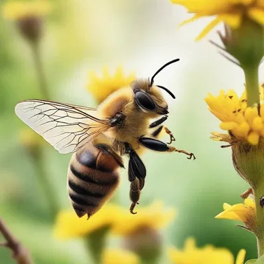 As the protagonist walked through the quaint village, he could hear the buzz of bees filling the air, a symbol of the vibrant life portrayed in the novel.
