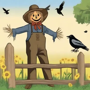 Why did the scarecrow build a fence around his garden? Because he didn't want to lose his crops to the crows!