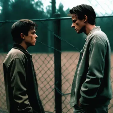In the suspenseful movie, the protagonists fence with the antagonist's dark intentions, engaging in a chilling argument that determines their fate.