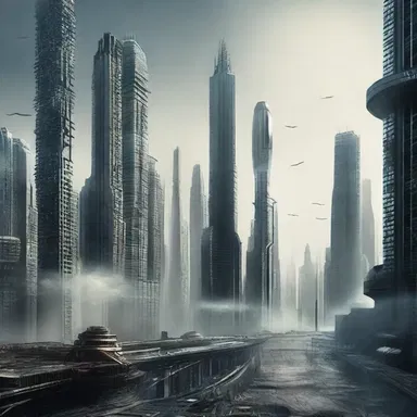 In the science fiction novel, the city was fenced off from the rest of civilization to protect it from alien attacks.