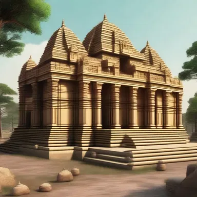 The temple was fenced with high walls to safeguard its sacred grounds and create a sacred boundary between the divine and the secular world.
