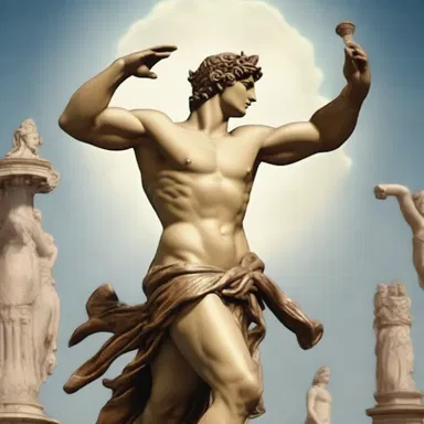According to Greek mythology, the god Apollo was known for his exceptional ability to fence, and he often challenged mortals to test their skill against him.