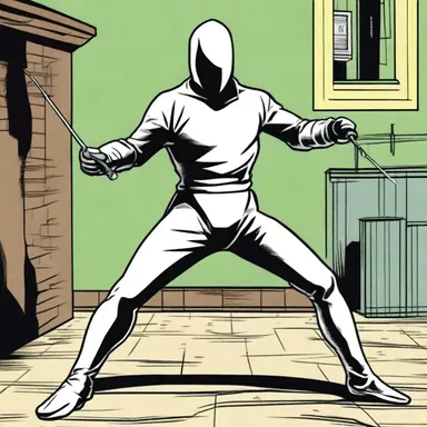 In the comic book series, the notorious villain is shown fencing stolen goods to fund his criminal activities.