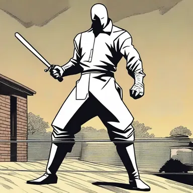 In the comic book series, the notorious villain is shown fencing stolen goods to fund his criminal activities.