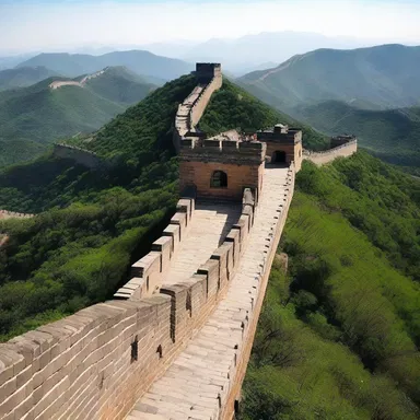 The tiling of the Great Wall of China took centuries to complete.