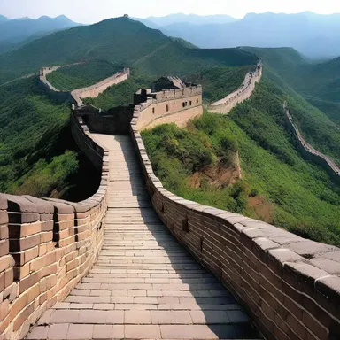 The tiling of the Great Wall of China took centuries to complete.