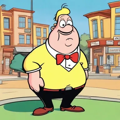 In the cartoon series, the layman character is often portrayed as a bumbling clueless individual.