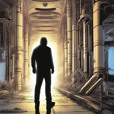 The science fiction novel features a layman who stumbles upon a secret scientific experiment.