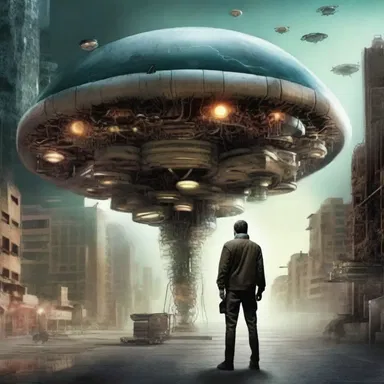 The science fiction novel features a layman who stumbles upon a secret scientific experiment.