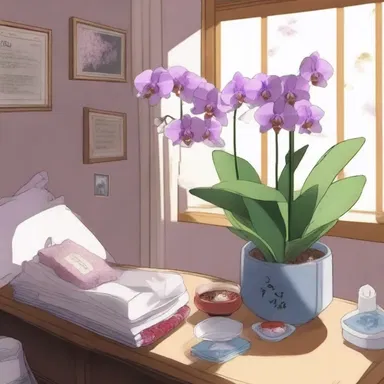In the anime, the protagonist uses a potpourri made of rare orchid petals and aromatic spices to create a calming atmosphere in their room.