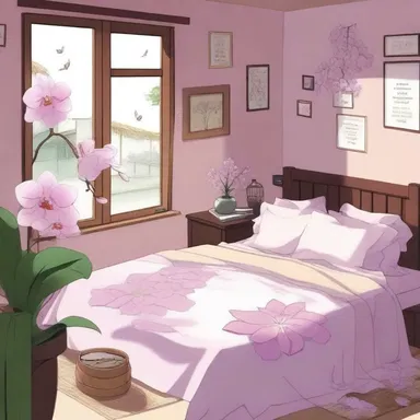 In the anime, the protagonist uses a potpourri made of rare orchid petals and aromatic spices to create a calming atmosphere in their room.