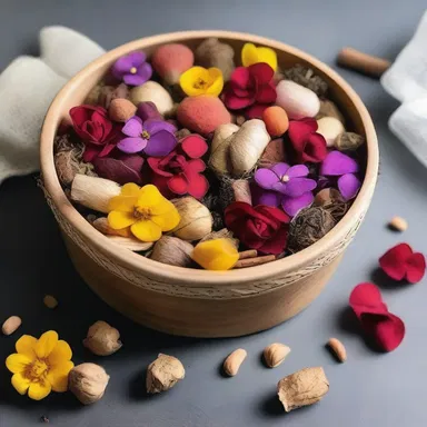 As a gesture of love, he gifted her a handmade potpourri, blending the petals of their favorite flowers and fragrant spices to remind her of their special memories together.