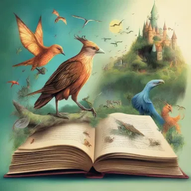The book is a potpourri of magical creatures, enchanted lands, and thrilling adventures.