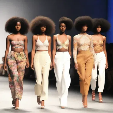 The fashion show presented a potpourri of diverse clothing styles and designs, reflecting the latest trends.