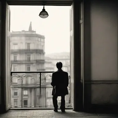 The protagonist in the novel experienced a sense of loneliness as he watched the world run by him.