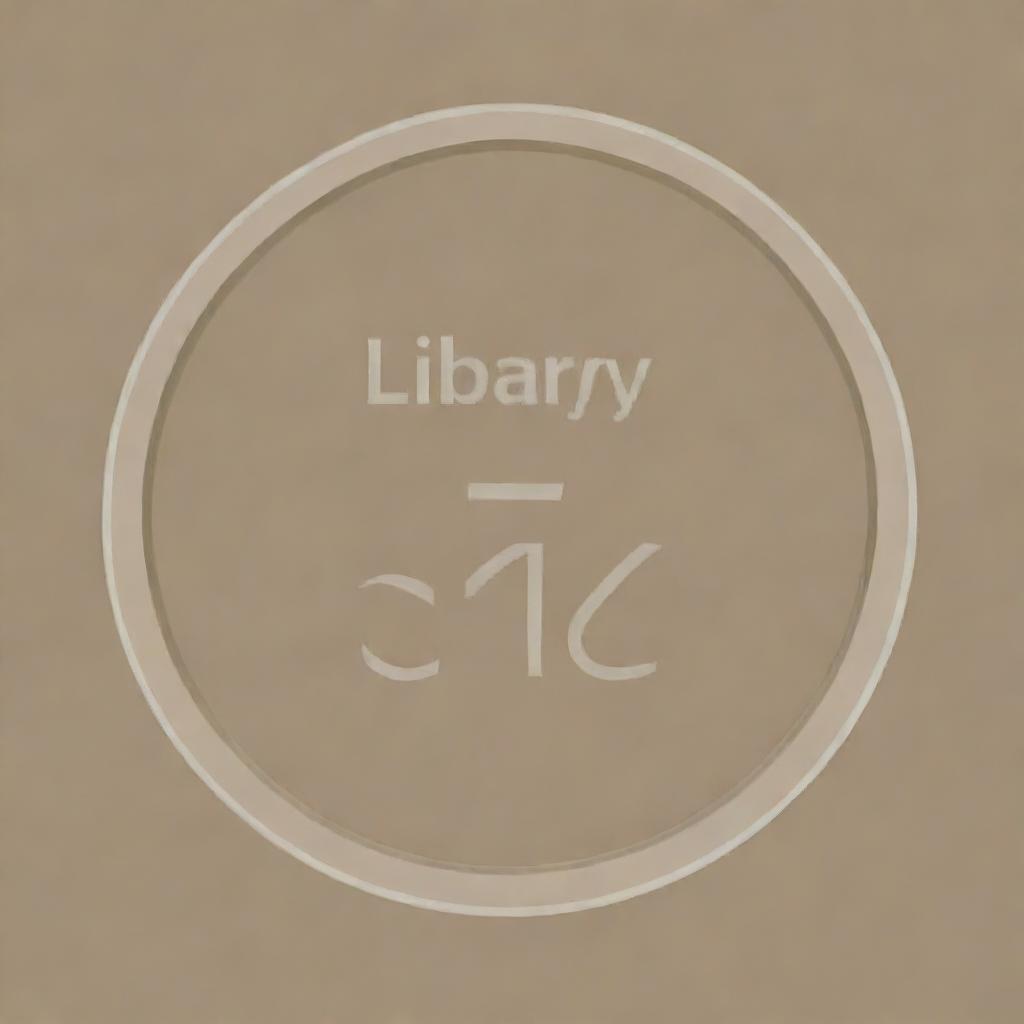 Library book logo within a circle with the word 'caliber' included