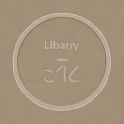 Library book logo within a circle with the word 'caliber' included